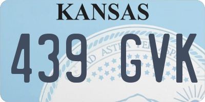 KS license plate 439GVK