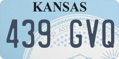 KS license plate 439GVQ