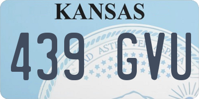 KS license plate 439GVU
