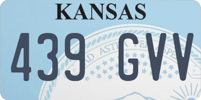 KS license plate 439GVV