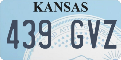 KS license plate 439GVZ