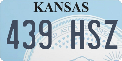 KS license plate 439HSZ