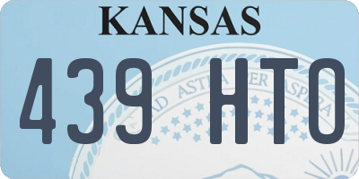 KS license plate 439HTO