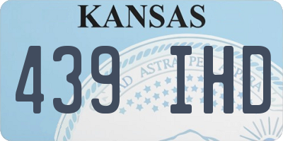 KS license plate 439IHD
