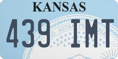 KS license plate 439IMT