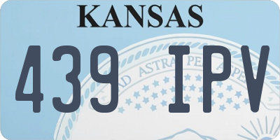 KS license plate 439IPV