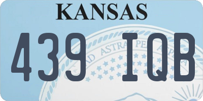 KS license plate 439IQB