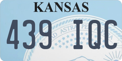 KS license plate 439IQC