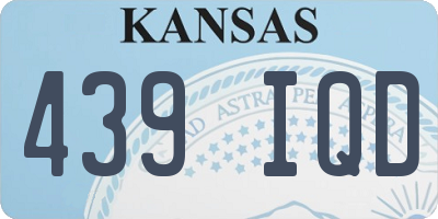 KS license plate 439IQD