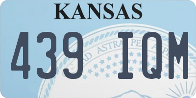 KS license plate 439IQM