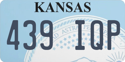 KS license plate 439IQP