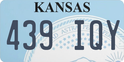 KS license plate 439IQY