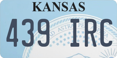 KS license plate 439IRC