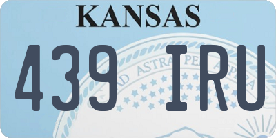 KS license plate 439IRU