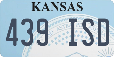 KS license plate 439ISD