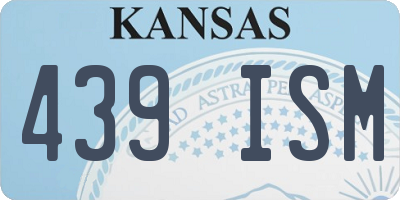 KS license plate 439ISM