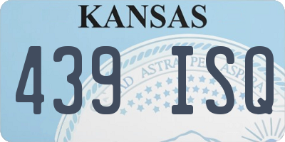 KS license plate 439ISQ