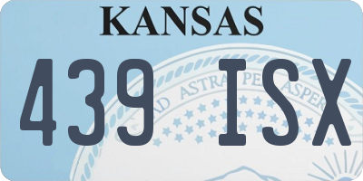 KS license plate 439ISX