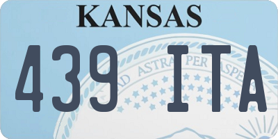 KS license plate 439ITA