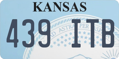 KS license plate 439ITB