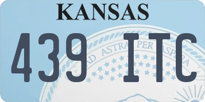 KS license plate 439ITC