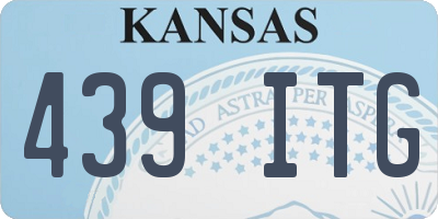 KS license plate 439ITG