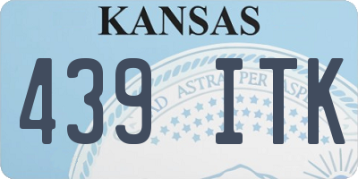 KS license plate 439ITK