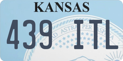 KS license plate 439ITL