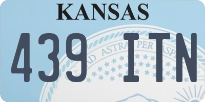 KS license plate 439ITN