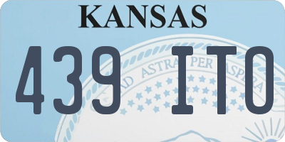 KS license plate 439ITO