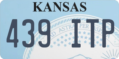 KS license plate 439ITP