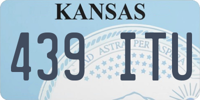 KS license plate 439ITU