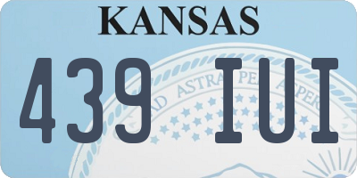 KS license plate 439IUI