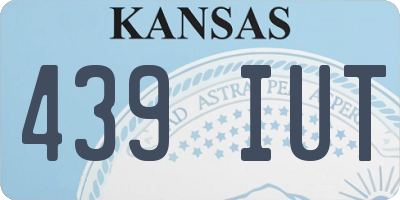 KS license plate 439IUT