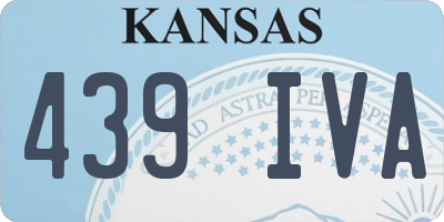 KS license plate 439IVA