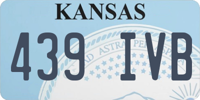KS license plate 439IVB