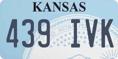 KS license plate 439IVK