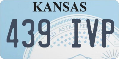KS license plate 439IVP