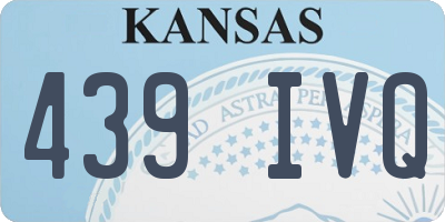 KS license plate 439IVQ
