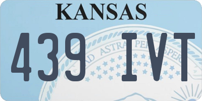 KS license plate 439IVT