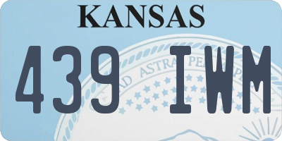 KS license plate 439IWM
