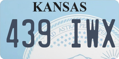 KS license plate 439IWX