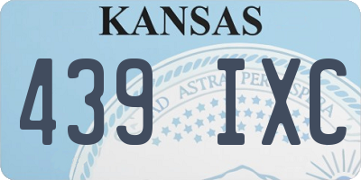 KS license plate 439IXC