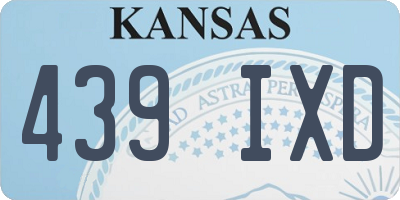 KS license plate 439IXD