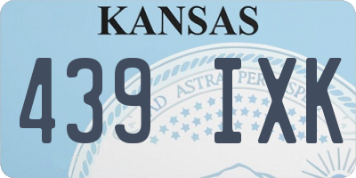 KS license plate 439IXK