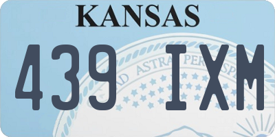 KS license plate 439IXM