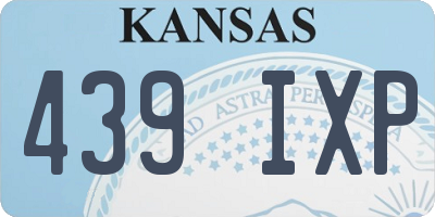 KS license plate 439IXP