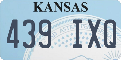KS license plate 439IXQ