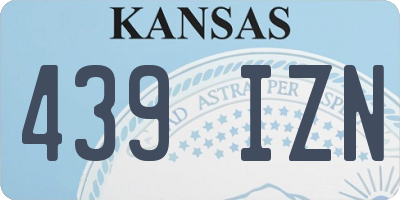 KS license plate 439IZN