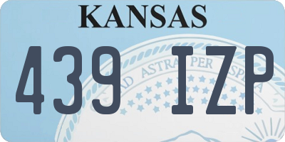 KS license plate 439IZP